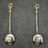 1937 British Vintage Sterling Silver (925 Silver) George VI Coronation Spoon Pair Barnard & Sons